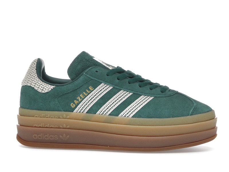adidas Gazelle Bold Collegiate Green White Gold (Women's)