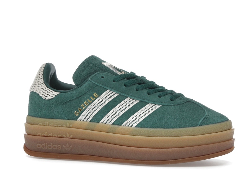 adidas Gazelle Bold Collegiate Green White Gold (Women's)