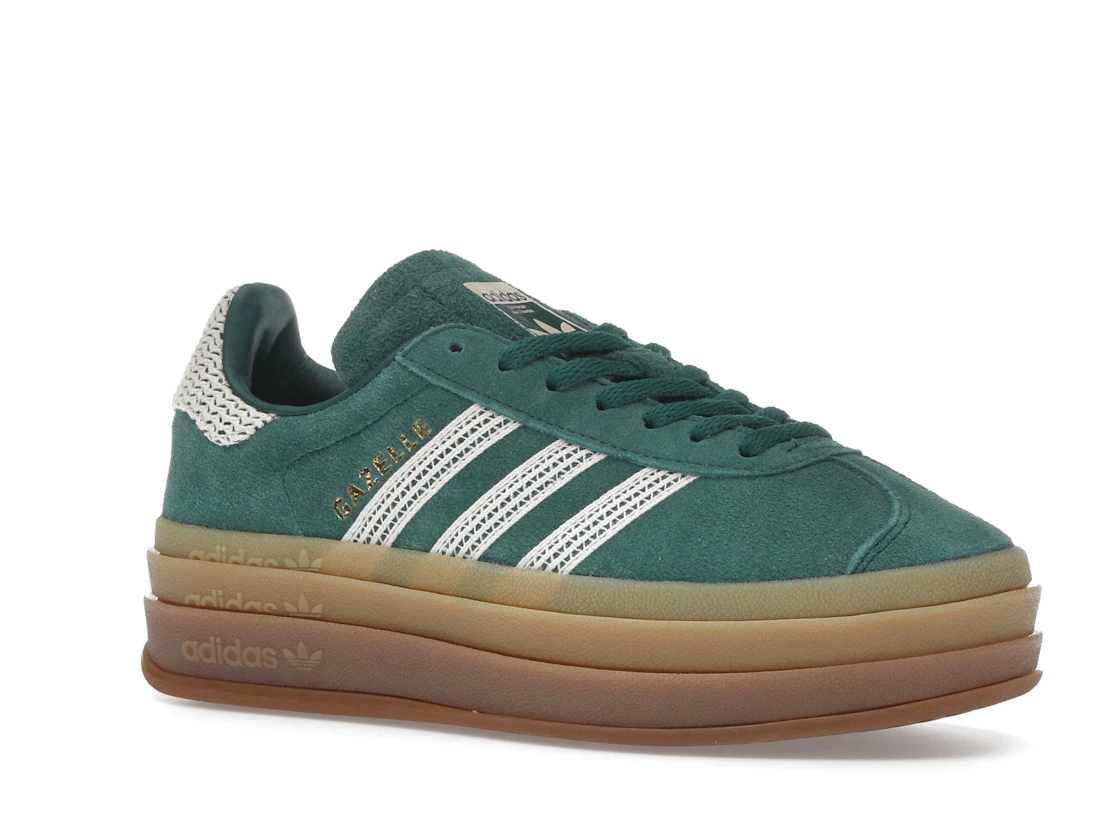 adidas Gazelle Bold Collegiate Green White Gold (Women's)