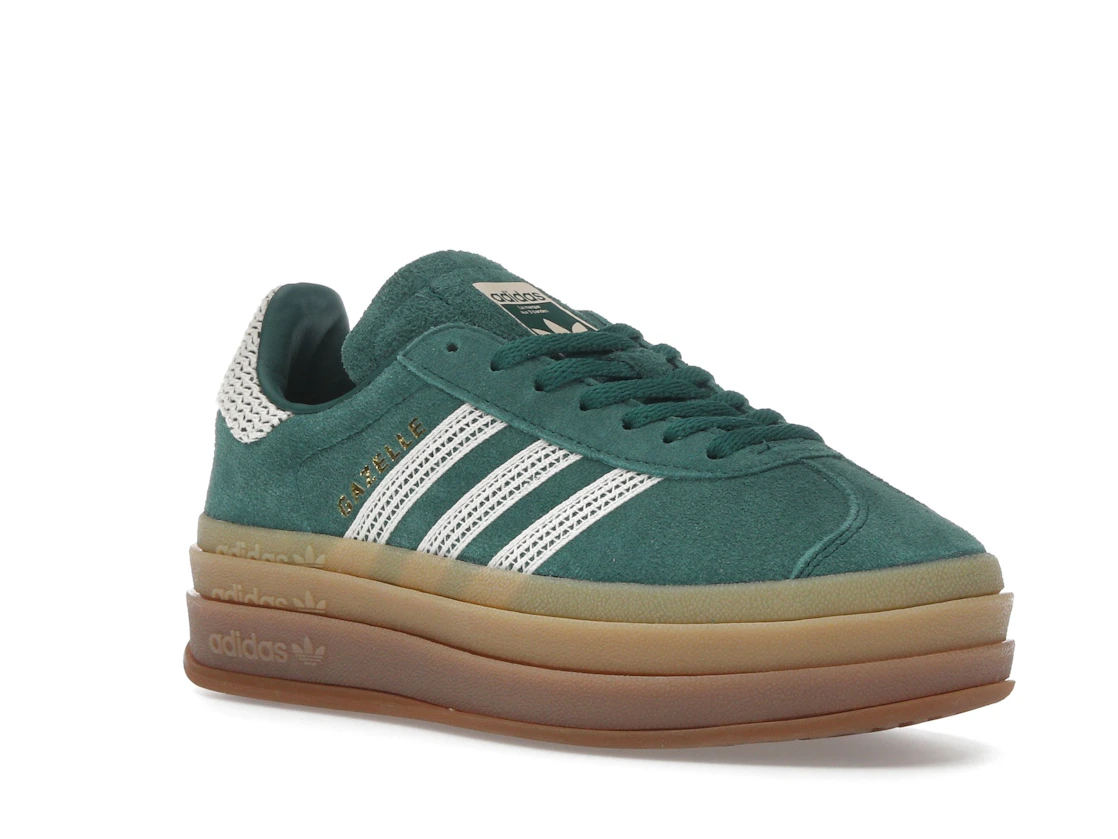 adidas Gazelle Bold Collegiate Green White Gold (Women's)