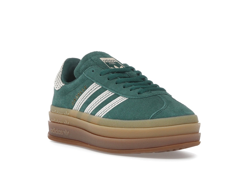 adidas Gazelle Bold Collegiate Green White Gold (Women's)
