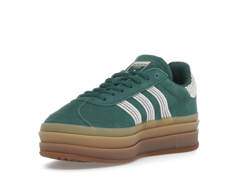 adidas Gazelle Bold Collegiate Green White Gold (Women's)