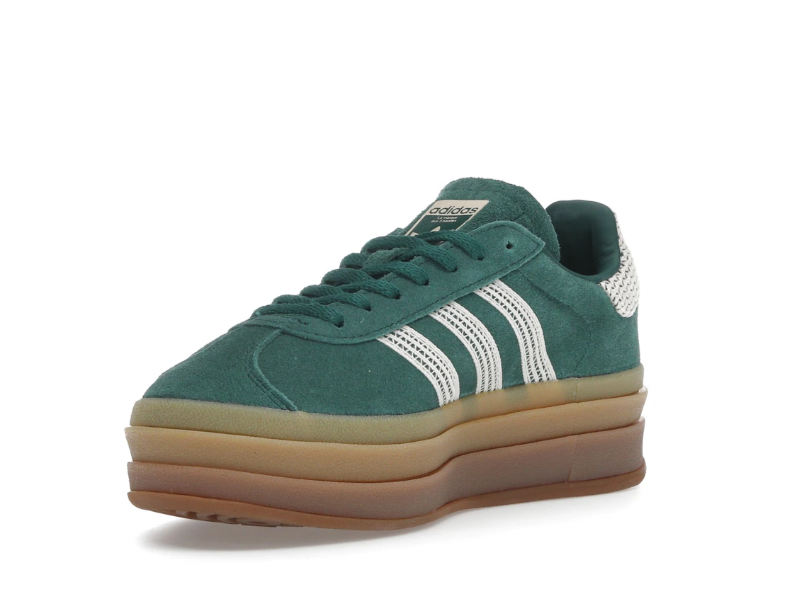 adidas Gazelle Bold Collegiate Green White Gold (Women's)