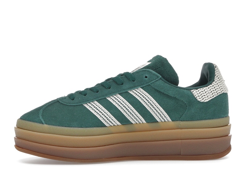 adidas Gazelle Bold Collegiate Green White Gold (Women's)