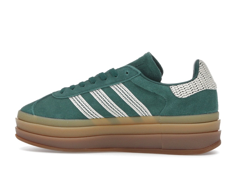 adidas Gazelle Bold Collegiate Green White Gold (Women's)
