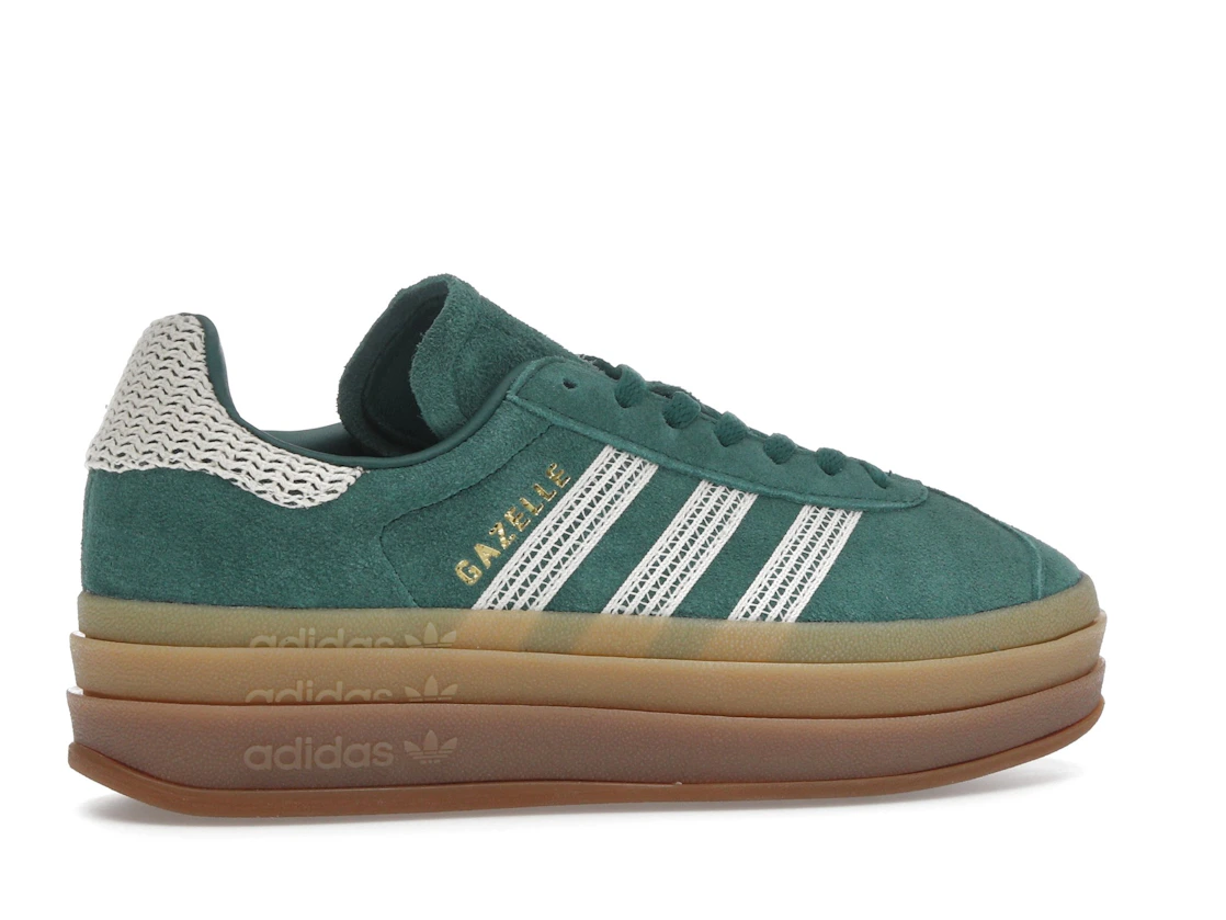 adidas Gazelle Bold Collegiate Green White Gold (Women's)