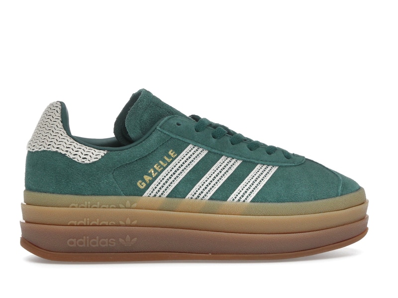 adidas Gazelle Bold Collegiate Green White Gold (Women's)