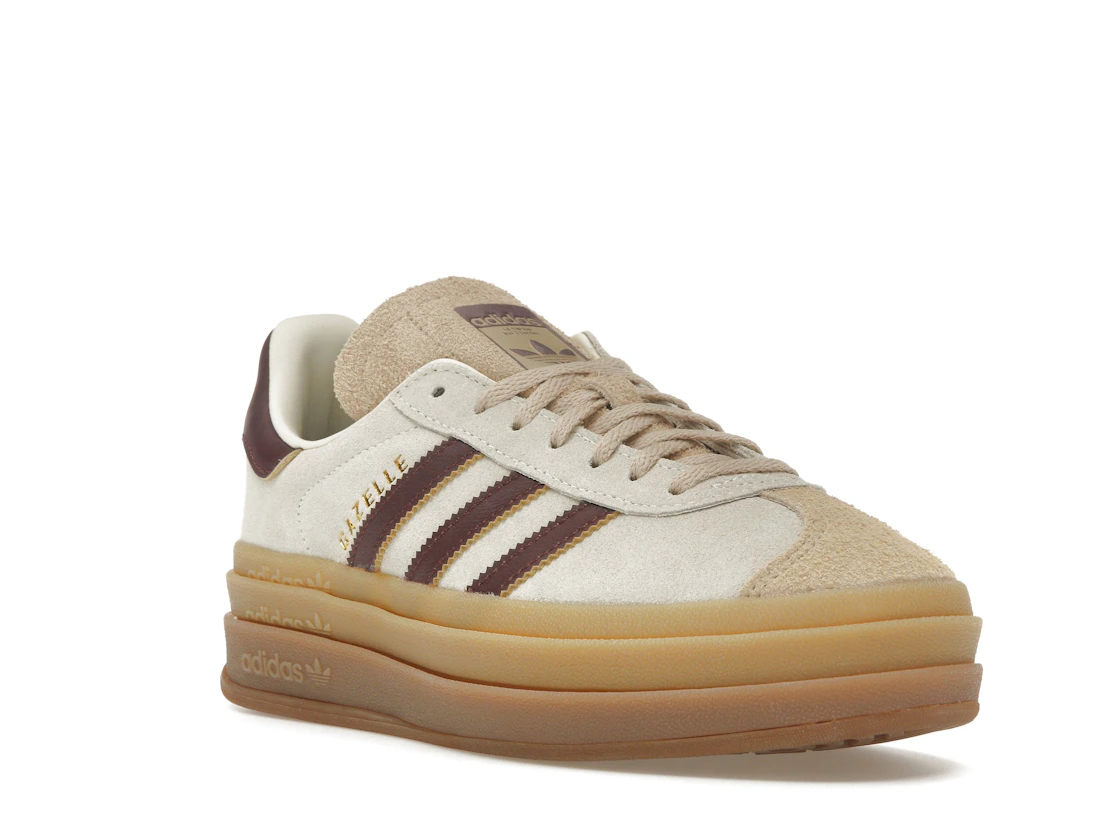 adidas Gazelle Bold Cream White Maroon (Women's)
