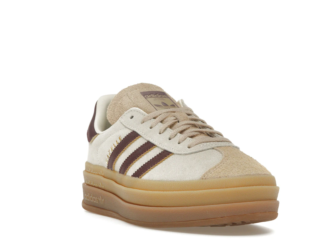 adidas Gazelle Bold Cream White Maroon (Women's)
