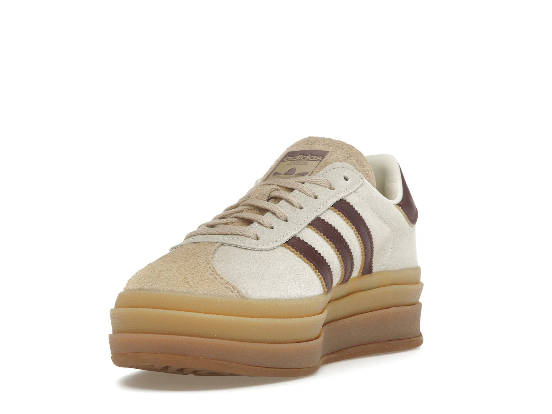 adidas Gazelle Bold Cream White Maroon (Women's)