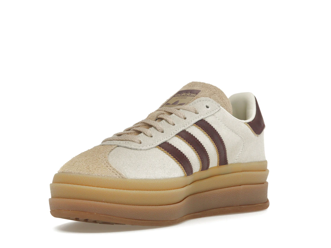 adidas Gazelle Bold Cream White Maroon (Women's)