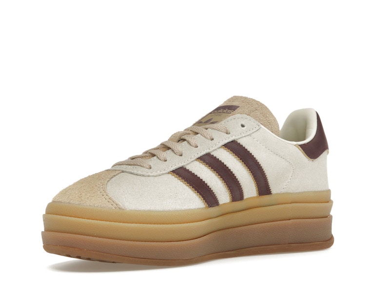 adidas Gazelle Bold Cream White Maroon (Women's)