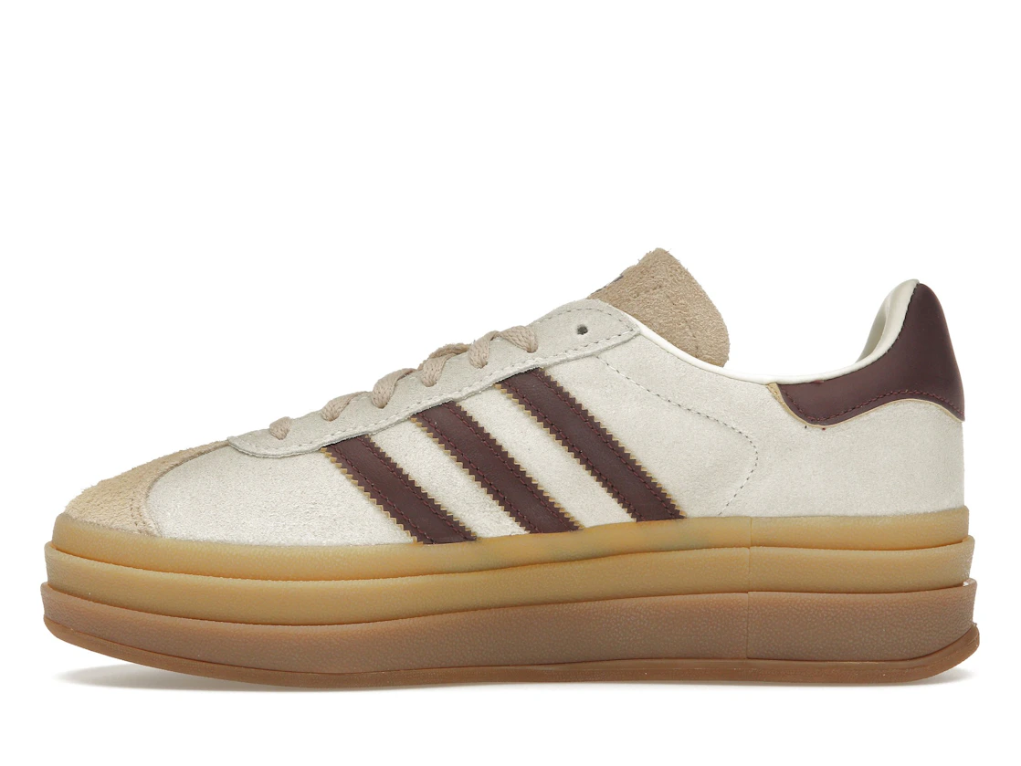 adidas Gazelle Bold Cream White Maroon (Women's)