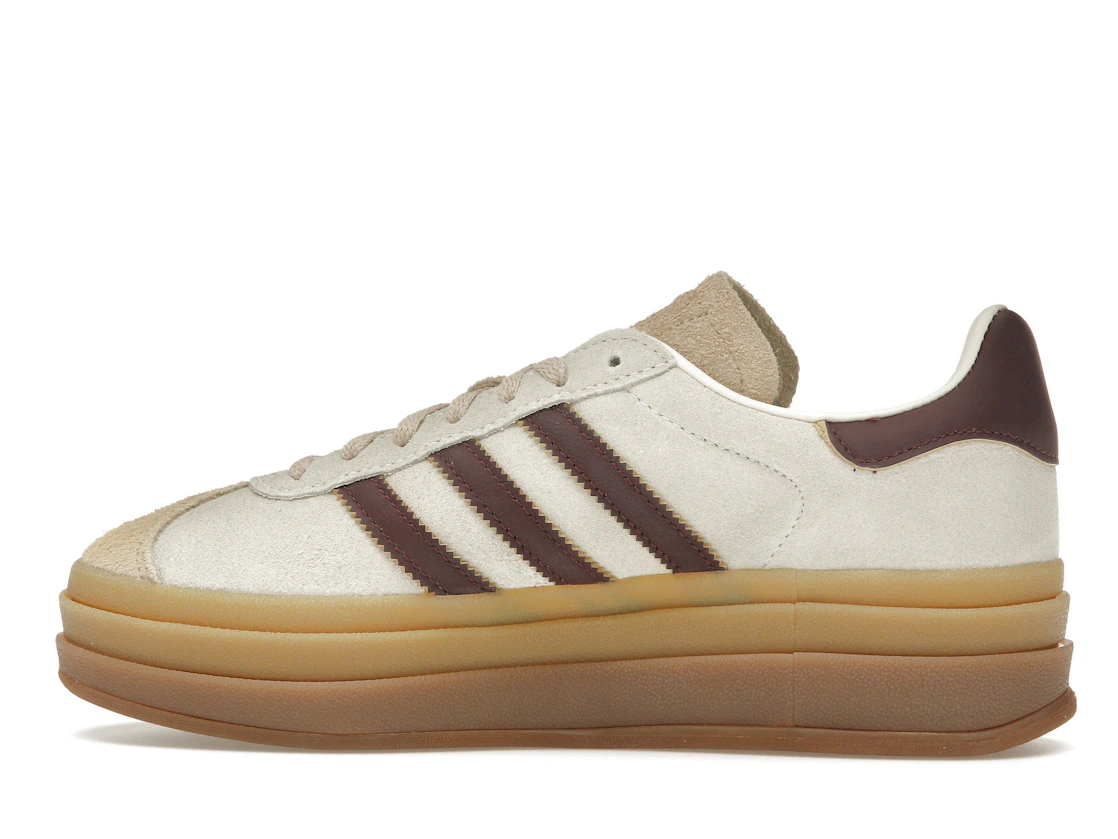 adidas Gazelle Bold Cream White Maroon (Women's)