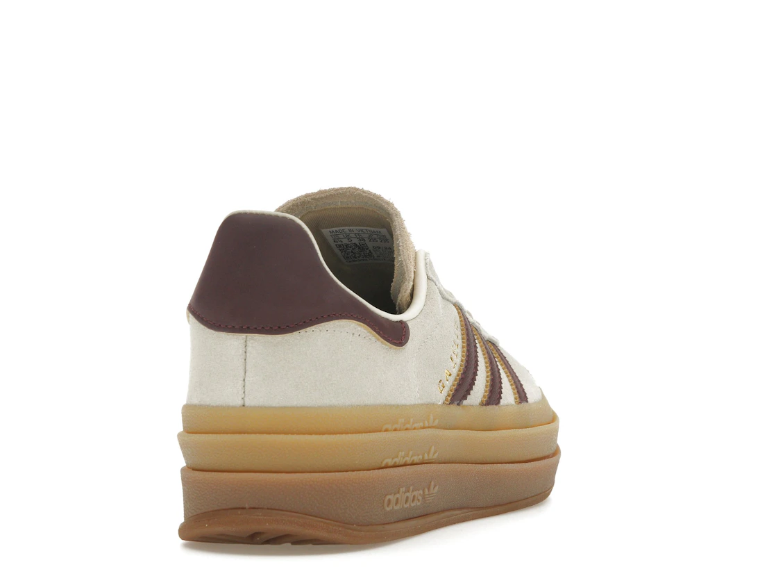 adidas Gazelle Bold Cream White Maroon (Women's)