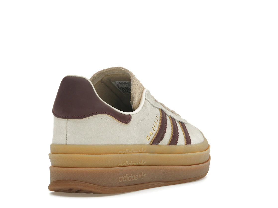 adidas Gazelle Bold Cream White Maroon (Women's)