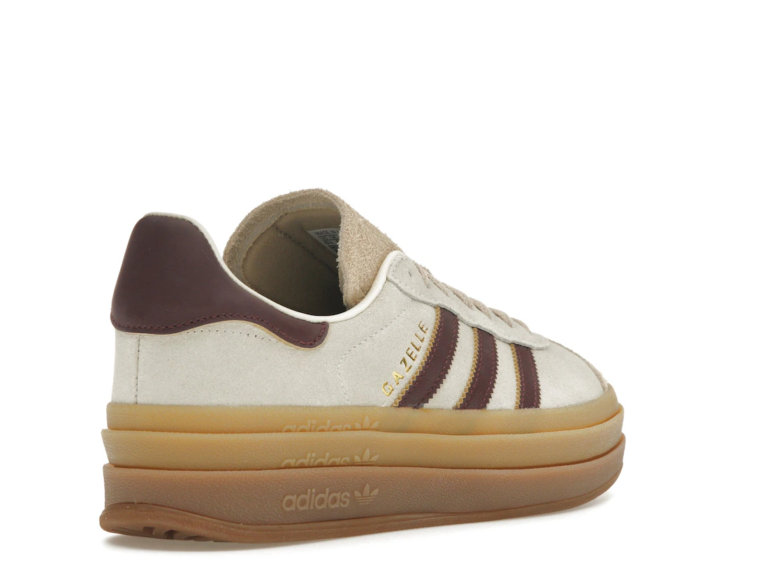 adidas Gazelle Bold Cream White Maroon (Women's)