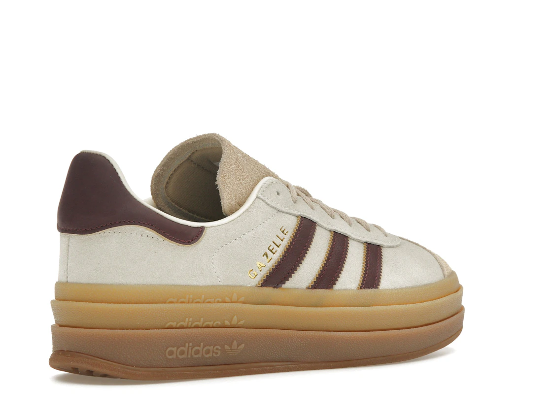 adidas Gazelle Bold Cream White Maroon (Women's)