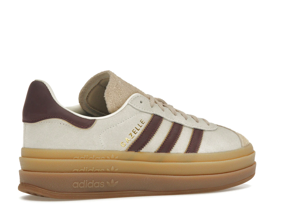 adidas Gazelle Bold Cream White Maroon (Women's)