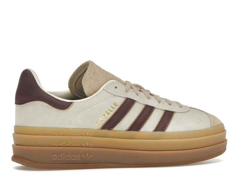 adidas Gazelle Bold Cream White Maroon (Women's)