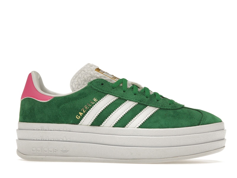 adidas Gazelle Bold Green Lucid Pink (Women's)
