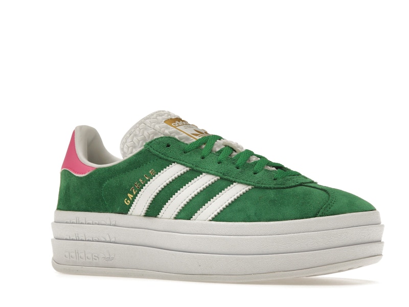 adidas Gazelle Bold Green Lucid Pink (Women's)