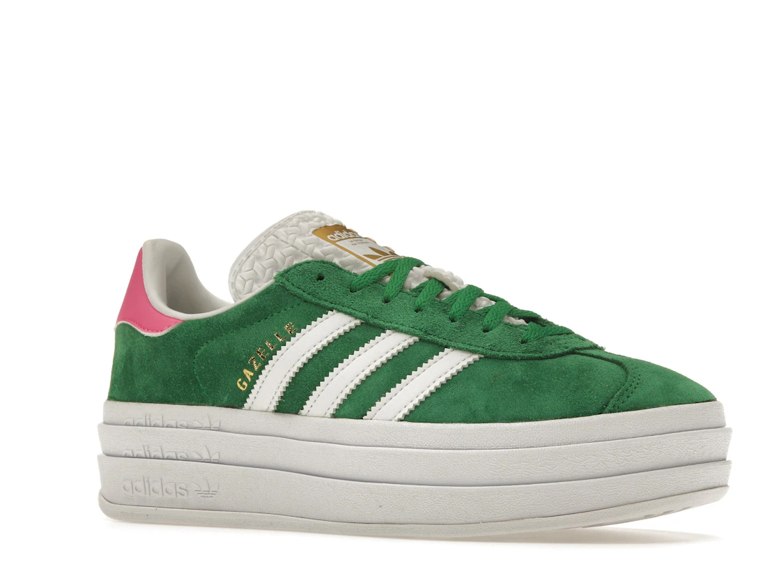 adidas Gazelle Bold Green Lucid Pink (Women's)