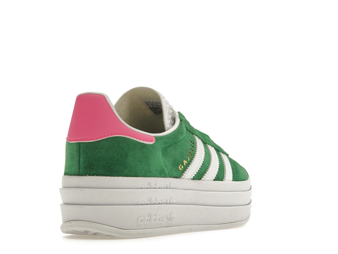 adidas Gazelle Bold Green Lucid Pink (Women's)