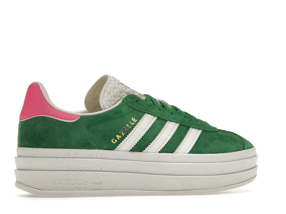 adidas Gazelle Bold Green Lucid Pink (Women's)