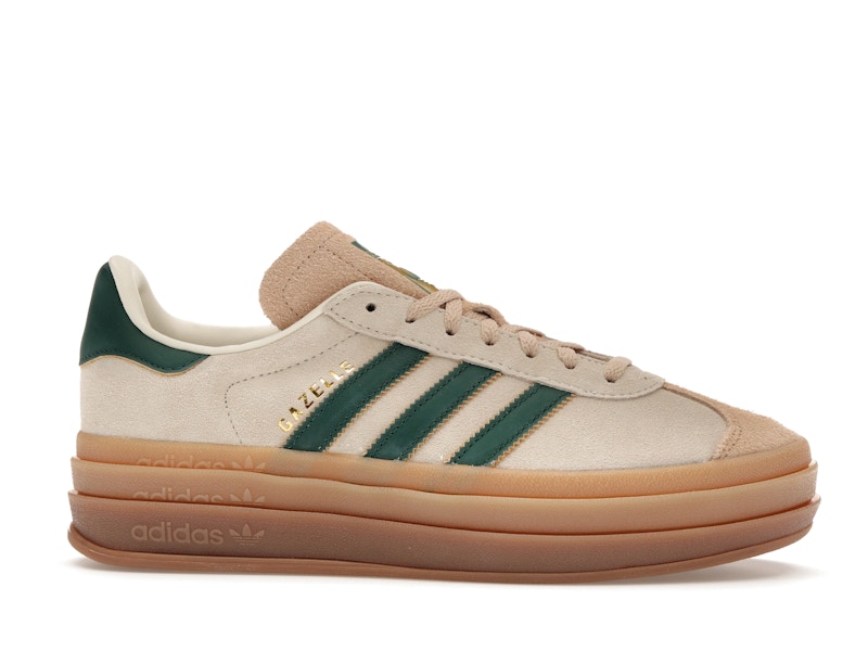 adidas Gazelle Bold Magic Beige Collegiate Green (Women's)