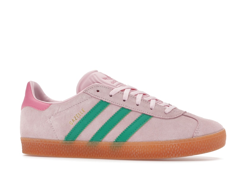adidas Gazelle Clear Pink Court Green (GS)