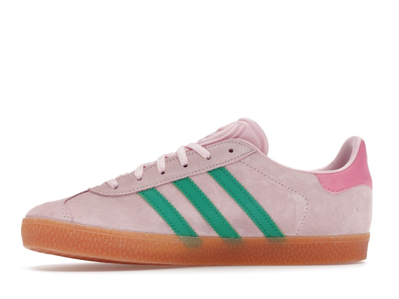 adidas Gazelle Clear Pink Court Green (GS)