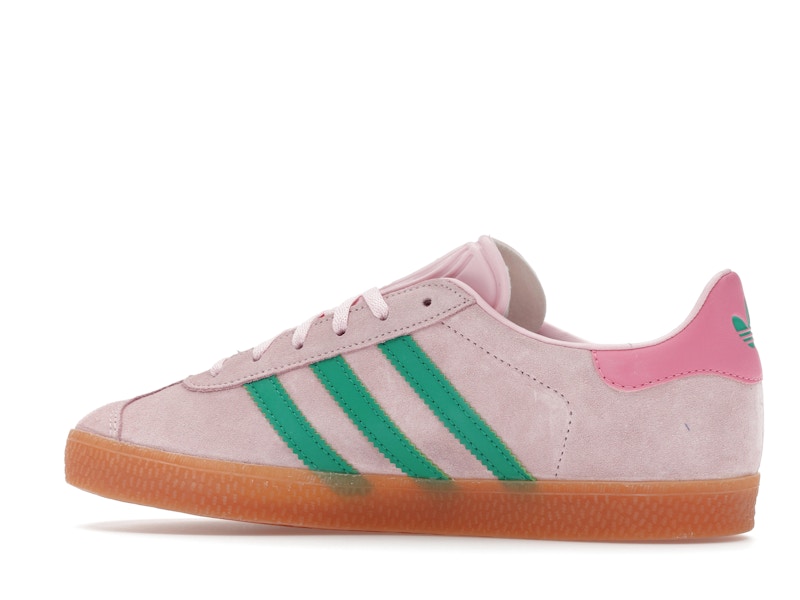 adidas Gazelle Clear Pink Court Green (GS)