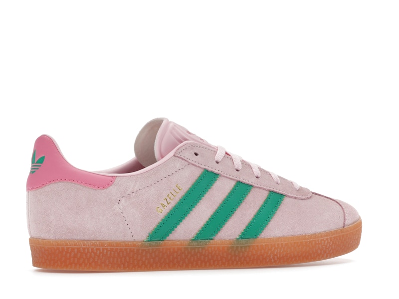 adidas Gazelle Clear Pink Court Green (GS)