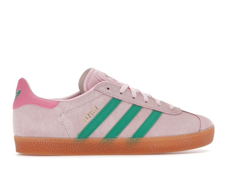 adidas Gazelle Clear Pink Court Green (GS)