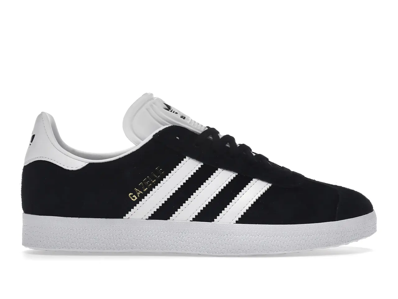 adidas Gazelle Core Black Cloud White Gold Men's - BB5476 - US