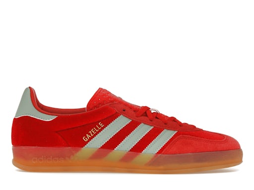 adidas Gazelle Indoor rosso scarlatto verde pallido (donna) 0