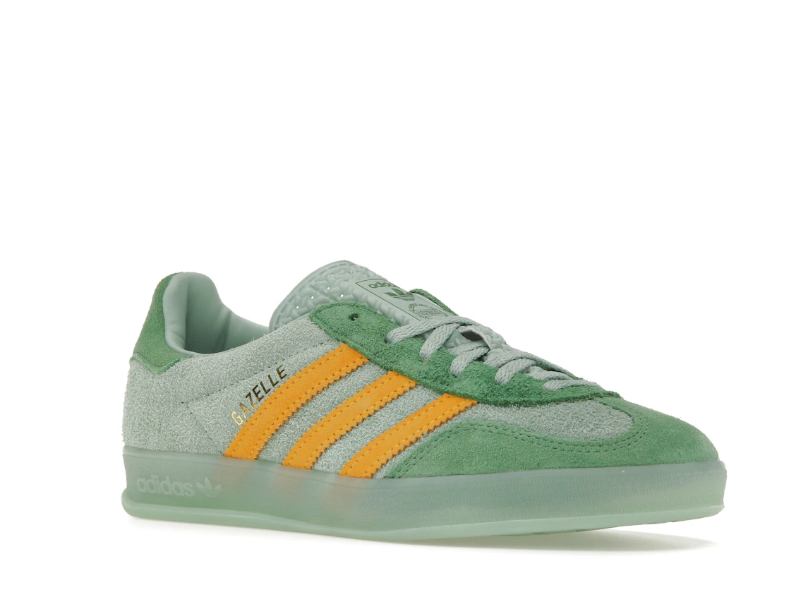 adidas Gazelle Indoor Hazy Green Crew Yellow (Women's)