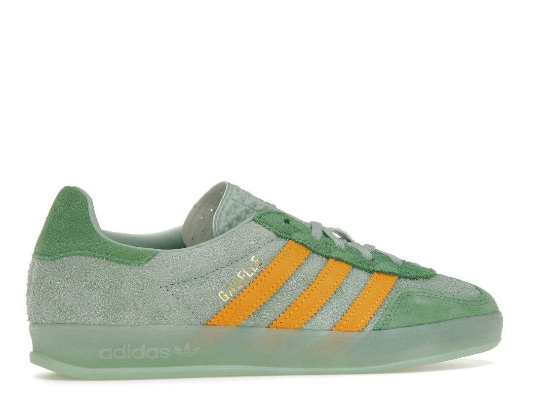 adidas Gazelle Indoor Hazy Green Crew Yellow (Women's)