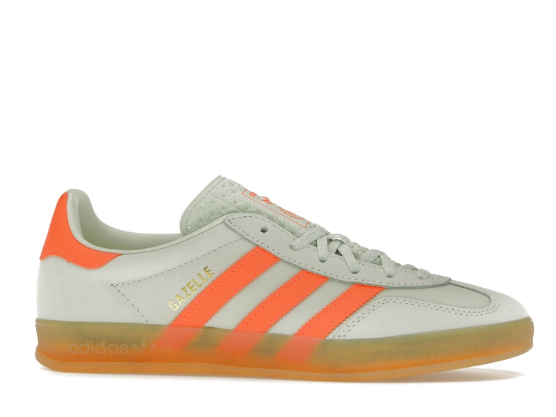 adidas Gazelle Indoor Linen Green Solar Orange (Women's)