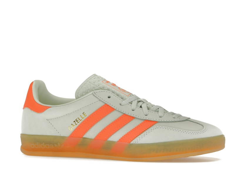 adidas Gazelle Indoor Linen Green Solar Orange (Women's)
