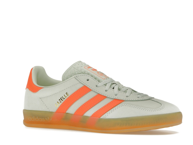 adidas Gazelle Indoor Linen Green Solar Orange (Women's)