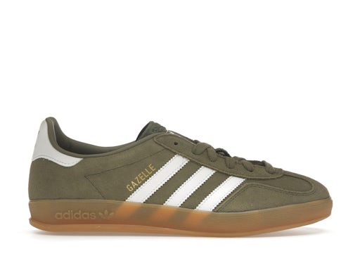 adidas Gazelle Indoor Verde oliva Strata Cloud Bianco Gum 0