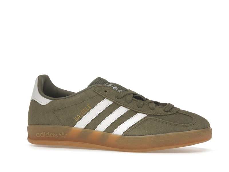 adidas Gazelle Indoor Olive Strata Cloud White Gum