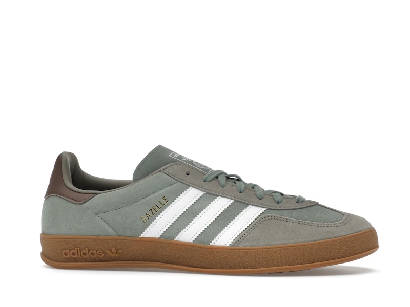 adidas Gazelle Indoor Silver Pebble Silver Green