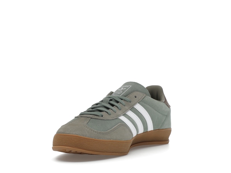 adidas Gazelle Indoor Silver Pebble Silver Green
