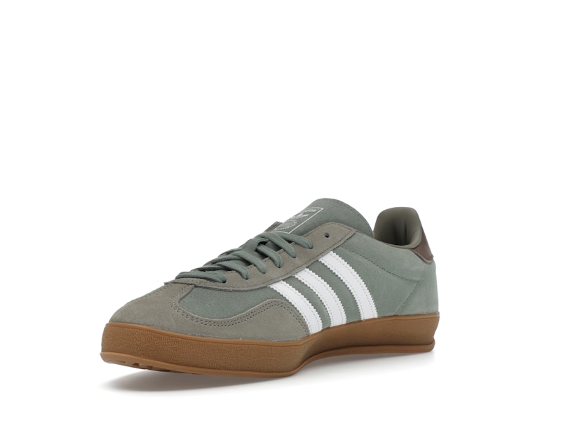 adidas Gazelle Indoor Silver Pebble Silver Green