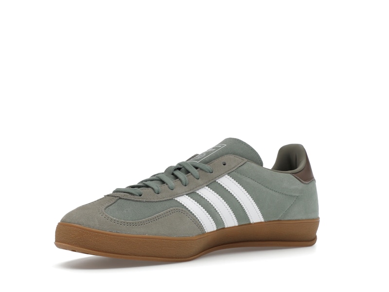 adidas Gazelle Indoor Silver Pebble Silver Green