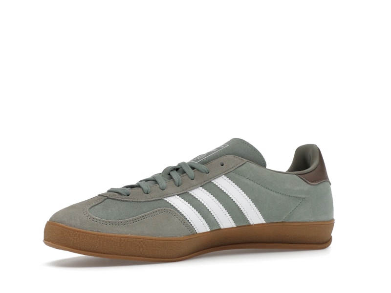 adidas Gazelle Indoor Silver Pebble Silver Green