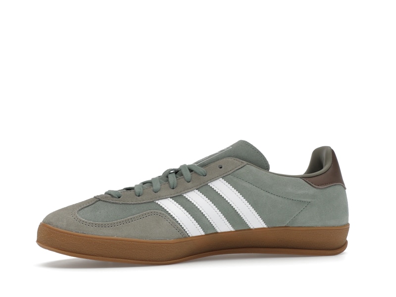 adidas Gazelle Indoor Silver Pebble Silver Green